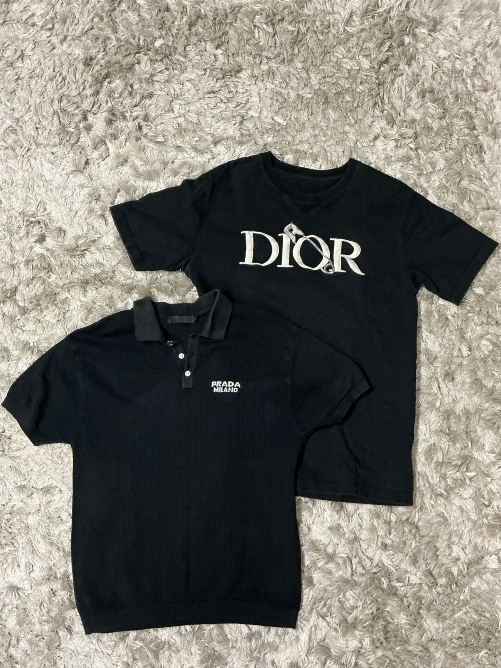 Designer Black Polo shirt and Tshirt